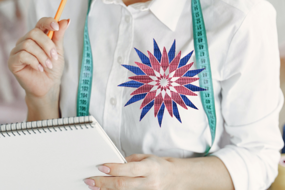 Blue Pink Mandala Embroidery: A Designer's Review for Personalized Gifts