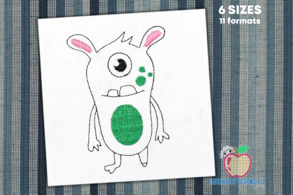 Cute Monster Sketch: An Embroiderer’s Review for Personalized Gifts