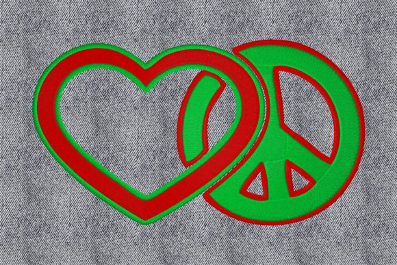 Love and Peace: A Versatile Emblem for Seasonal & Holiday Embroidery