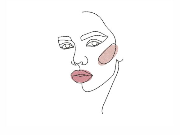 Modern Face Embroidery Design Review