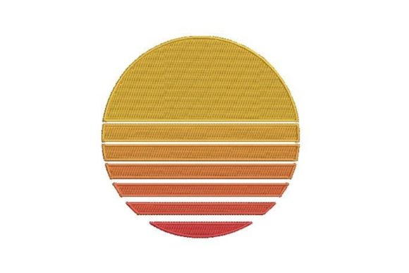 Retro Sun: A Fresh Touch for Summer Embroidery
