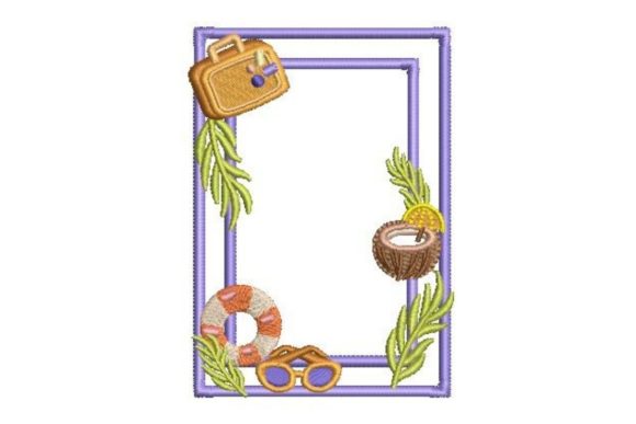 Summer Border: A Vibrant, Versatile Seasonal Embroidery Design
